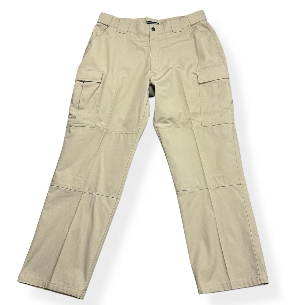 5.11 Tactical Pants Men's Size XL Beige Cargo‎ Ripstop Utility Uniform Workwear